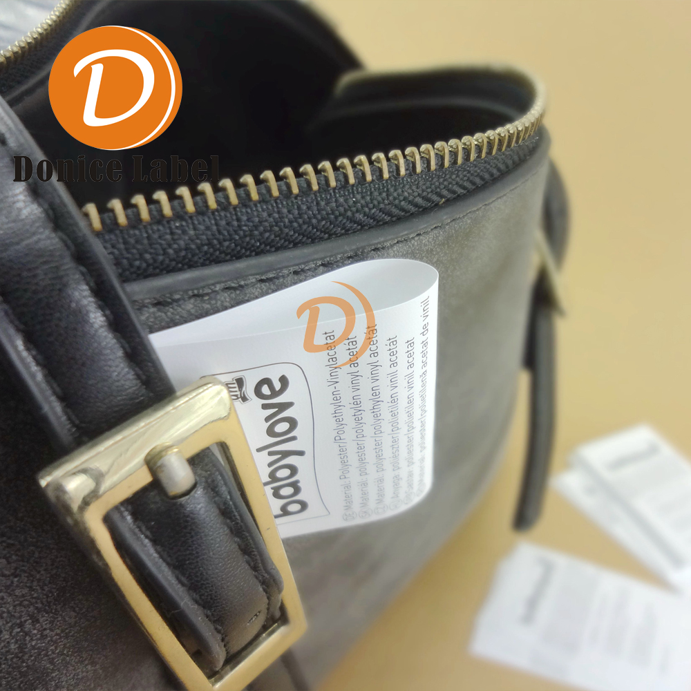 Customized luggage care label
