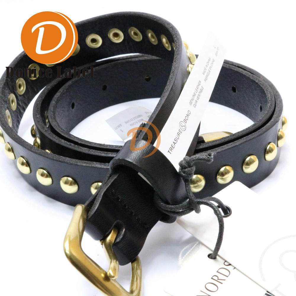 Belt care label