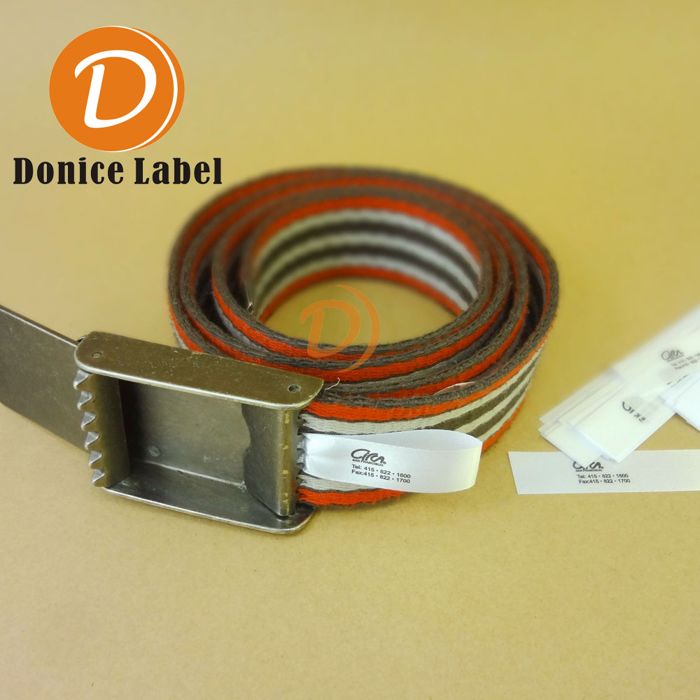 Single-Sided Satin Ribbon Care Label