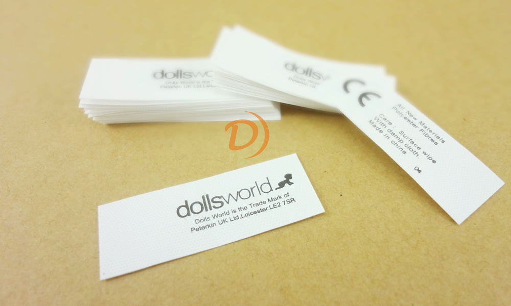 Doll toy care label