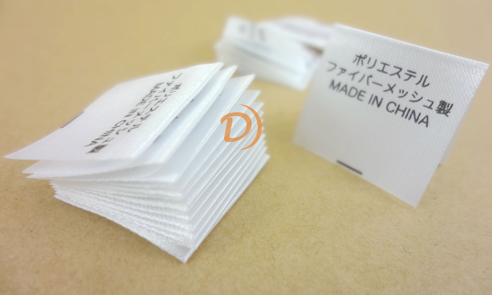 Ribbon care label