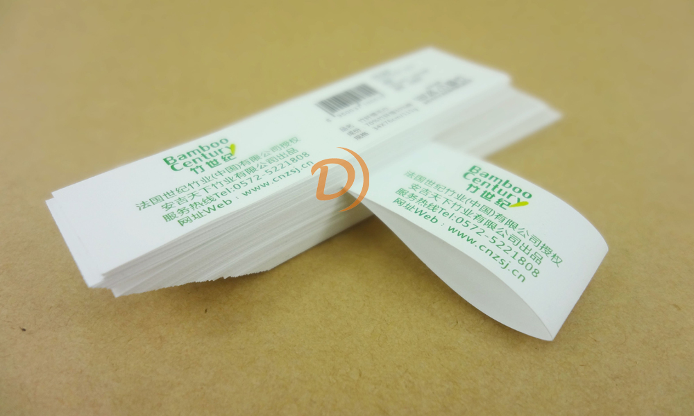 Towel care label