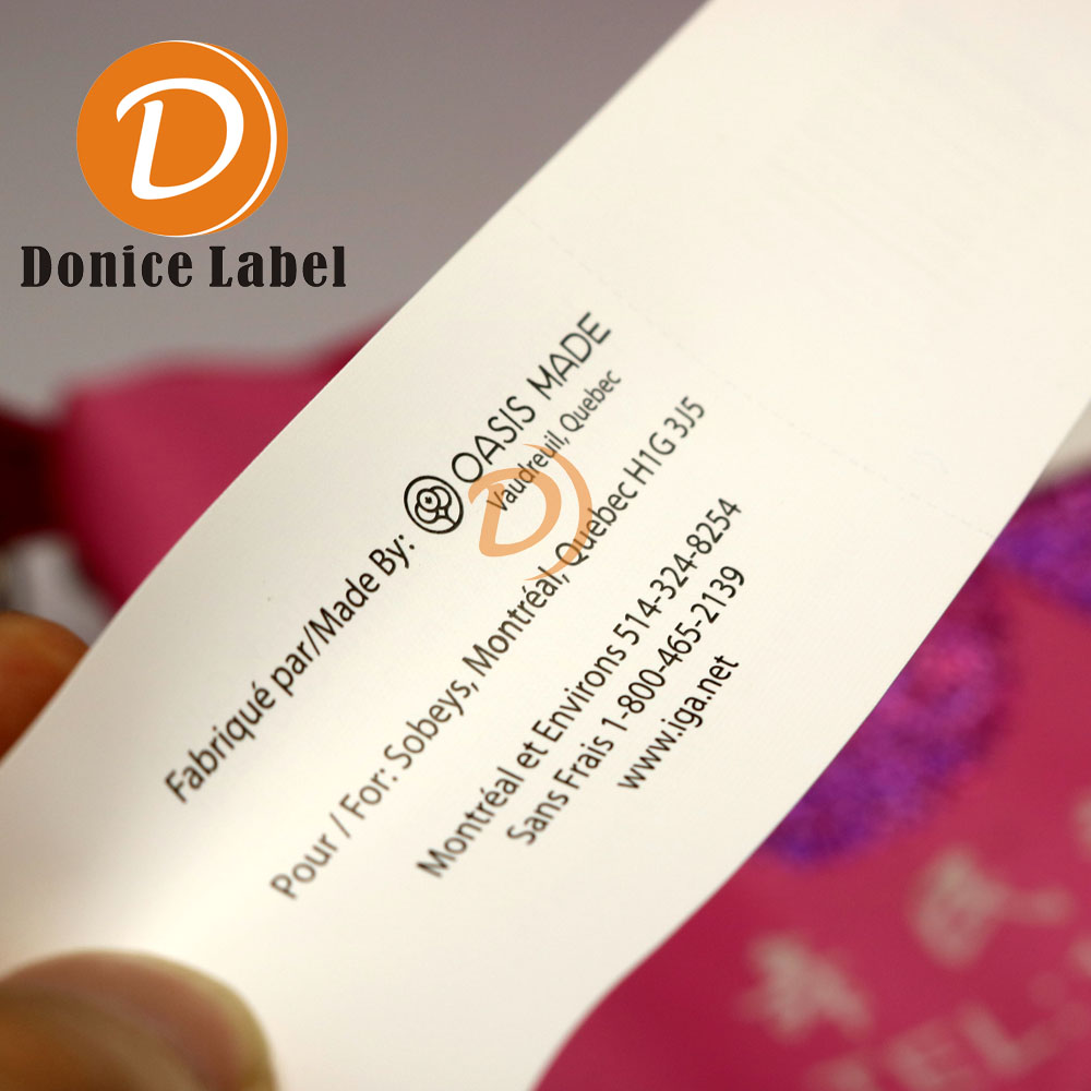 Hand-tearable care label