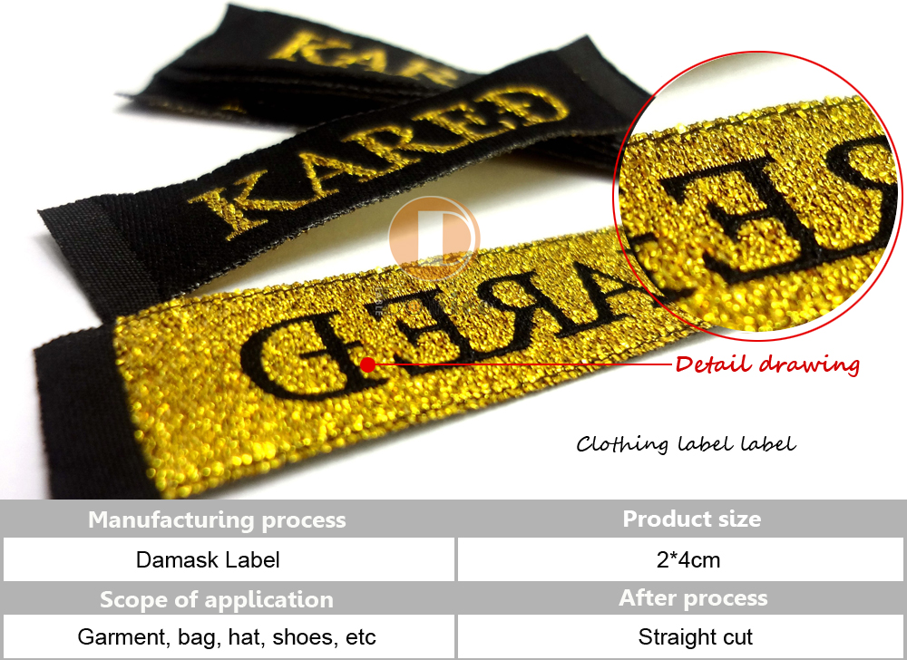 Eco-friendly woven labels with sustainable materials