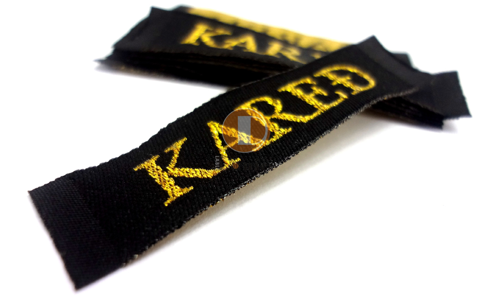 Eco-friendly woven labels with sustainable materials