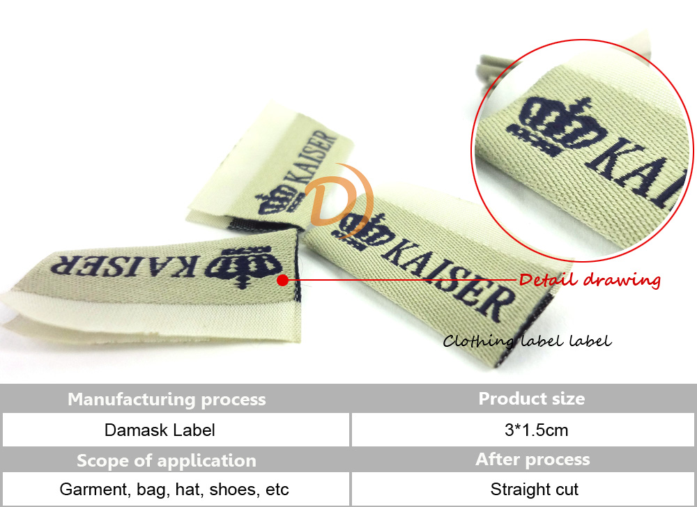 Soft woven labels for delicate fabrics