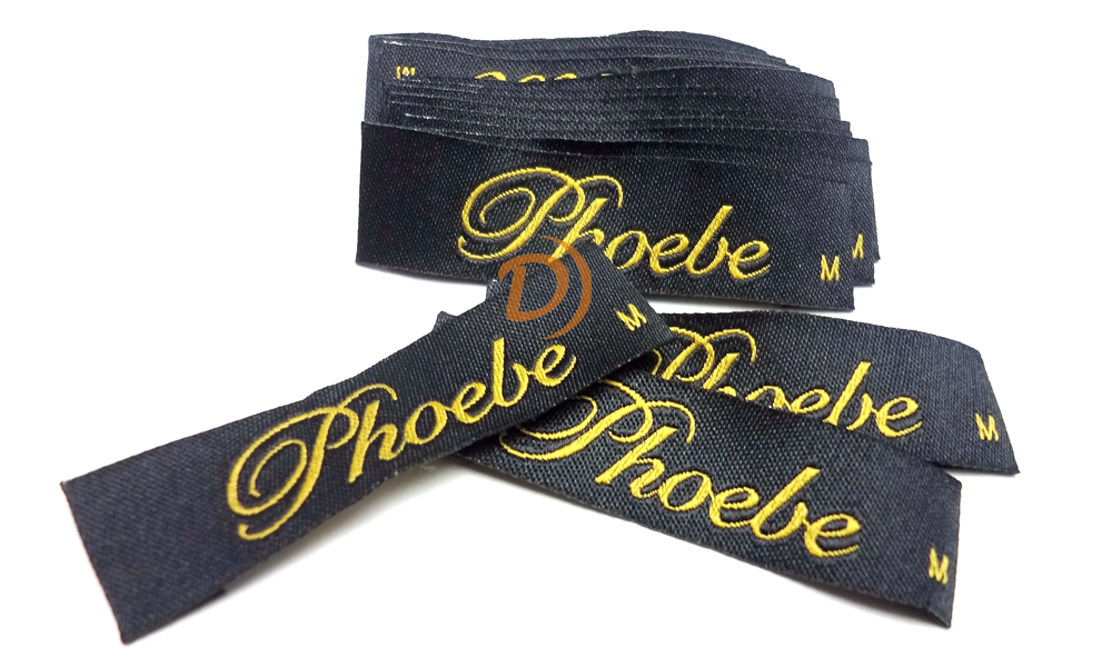 Woven labels for pet clothing and accessories