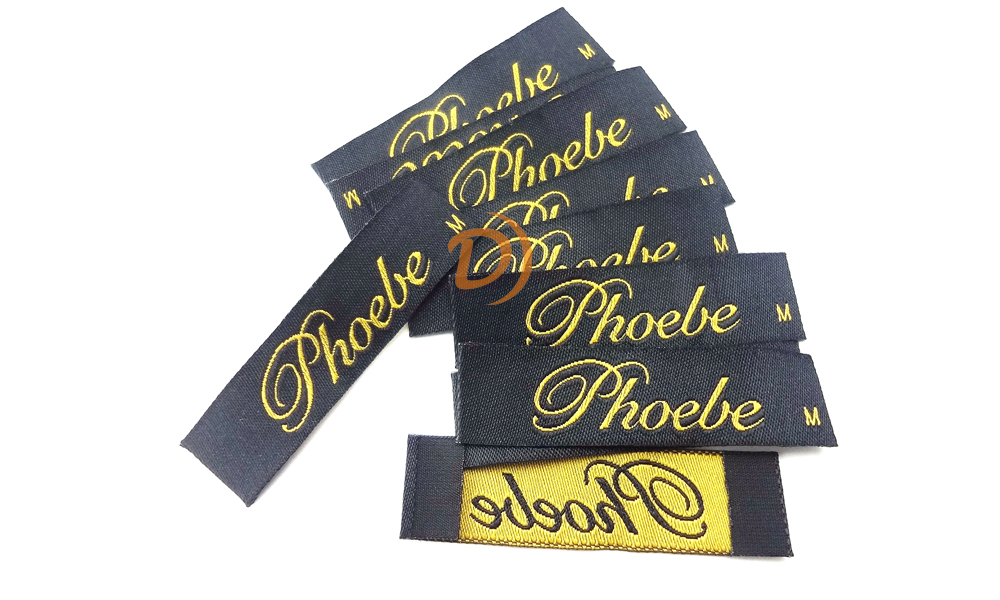 Woven labels for pet clothing and accessories